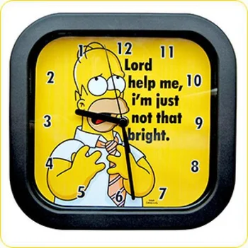 Homer Backward Movement Wall Clock
