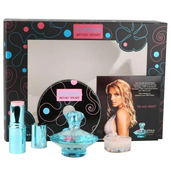 Britney Spears - Curious Gift Set (Eau de Parfum, Scent Candle, CD,and Shimmer Stick) Image 1