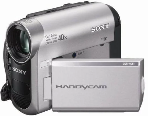 Sony DCR-HC51E Mini DV Camcorder. 800K Pixel. 40x Optical Zoom. 2.5 inch LCD Screen with Touch Panel Image 1
