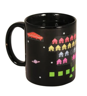 Space Intruders Heat Change Mug