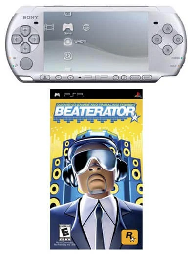 PSP 3000 Silver: Bundle (including Beaterator) Image 1