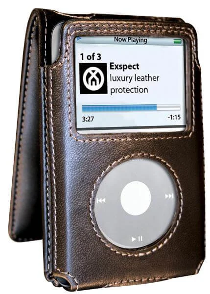Exspect iPod Classic 120gb Black Leather Case Image 1