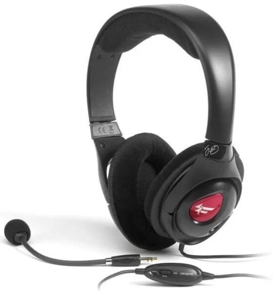 Creative Fatal1ty HS-800 Gaming Headset (PC, Mac) - Black Image 1