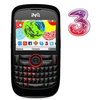 INQ Chat 3G Mobile Phone on Three Network (Black/Red)