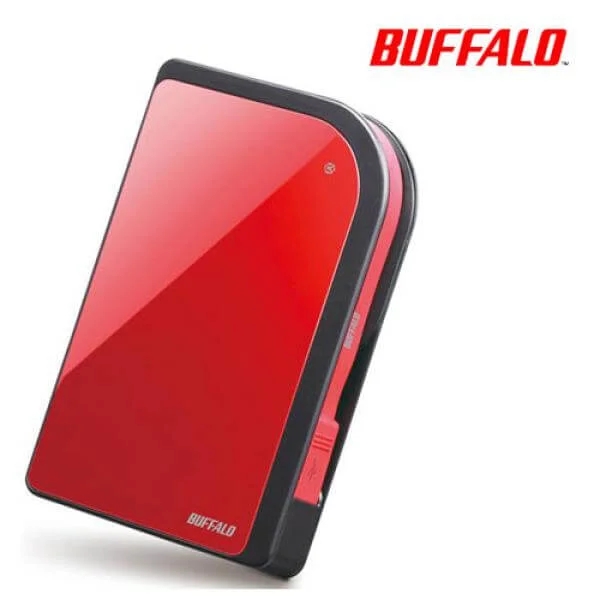 Buffalo MiniStation 500GB Portable USB 2.0 Hard Drive with Shock Resistance Red Image 1