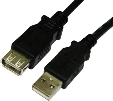 BEST 1m USB 2.0 A Male - A Female - Black (USB2-021K)
