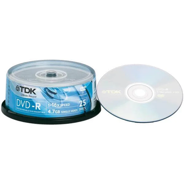 TDK DVD-R 16x (25pk) 47CBED25 Image 1