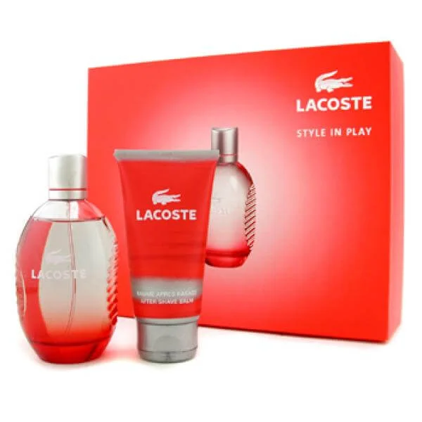 Lacoste Red Gift Set (75ml Eau de Toilette with After Shave Balm) Image 1