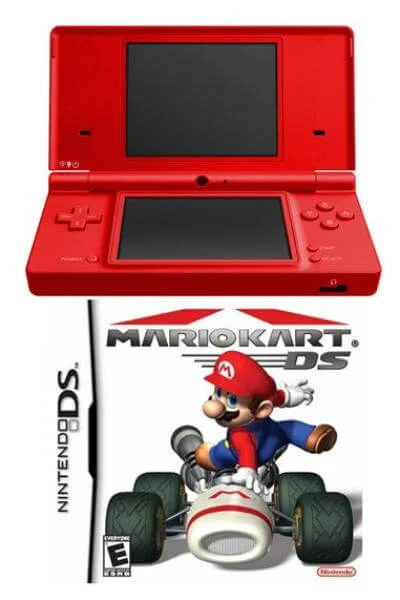 DSi Red and Mario Kart Bundle Image 1