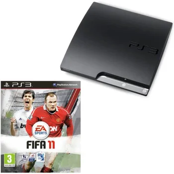 PS3: Sony Playstation 3 Slim 160GB Console: Bundle (Includes FIFA 11 & 2M HDMI Cable)