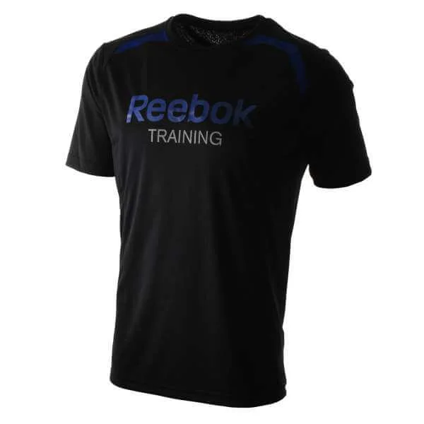 Reebok Men's High Vis SS T- Shirt - Black - S - Black Image 1