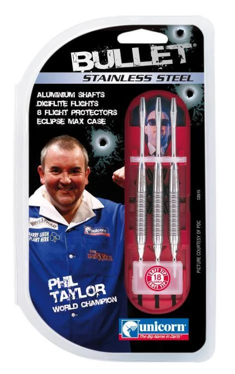 Phil Taylor Darts Bullet Stainless Steel 24g Image 1