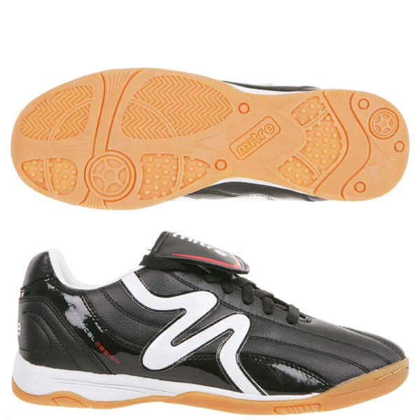 Mitre M2 Sport Men's Indoor Football Trainers - 7 - Black Image 1
