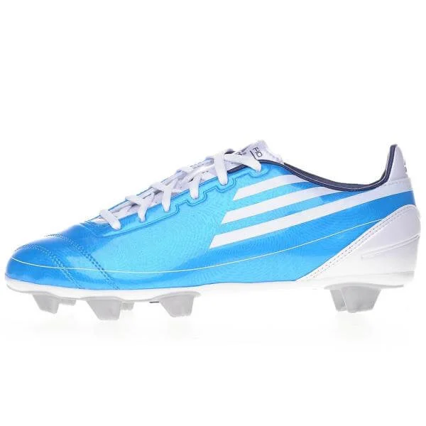 adidas F10 TRX Soft Ground Football Boot - White/Black/Electricity - 1 - White/Black Image 1