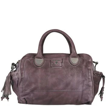 Diesel Secret Warrior Script Ii Sprayed Leather Holdall - Mudd T2180