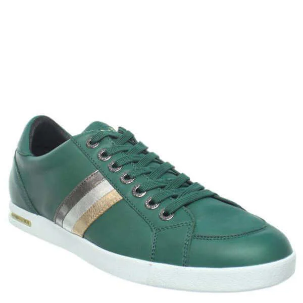Dolce & Gabbana Trainers - Tri Stripe Tennis Trainer in Green - 10 Image 1