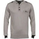 Henleys Helston Jumper - Grey Marl - M - Grey Marl Image 1