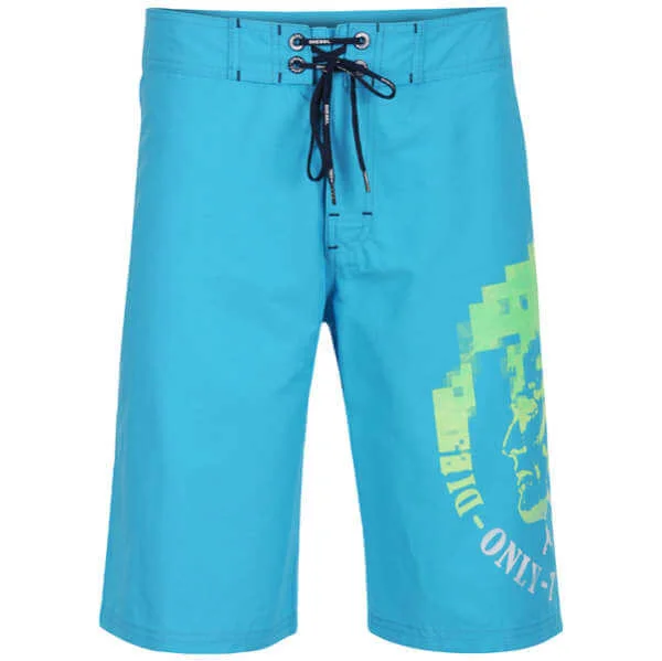 Diesel Men's Deck Swimwear Long Shorts - Bright Blue - S - Blue Image 1