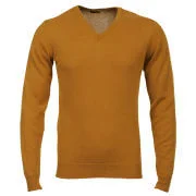 Romeo Gigli Men's Italian Cotton Cashmere Jumper - Yellow