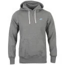 Nike Men's Hooded Sweatshirt - Charcoal - S - Charcoal Image 1