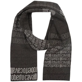 Roberto Cavalli Men's Logo Double Sided Wool Scarf