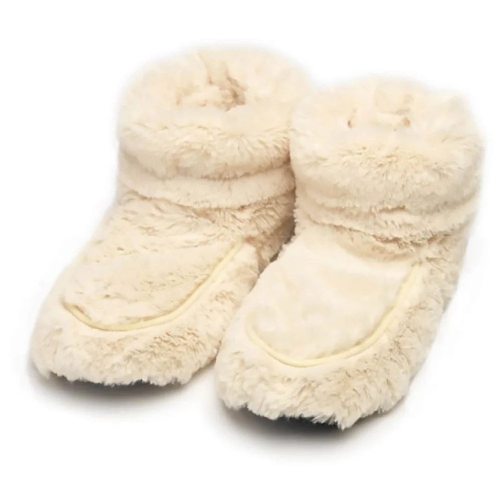 Warmies Hot Boots - Cream Image 1