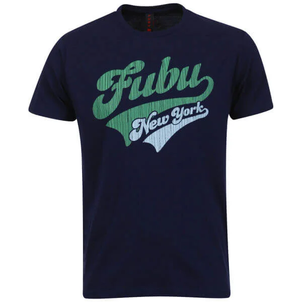 FUBU Men's Vintage New York T-shirt - Navy - S - Navy Image 1