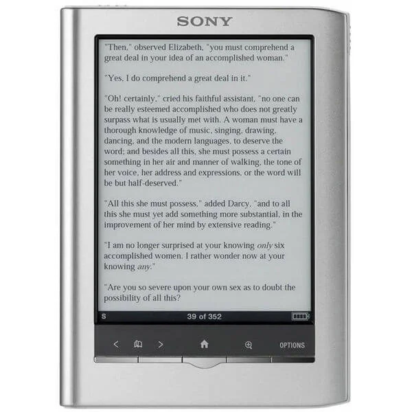 Sony PRS-350 Pocket Edition eReader - Silver Image 1