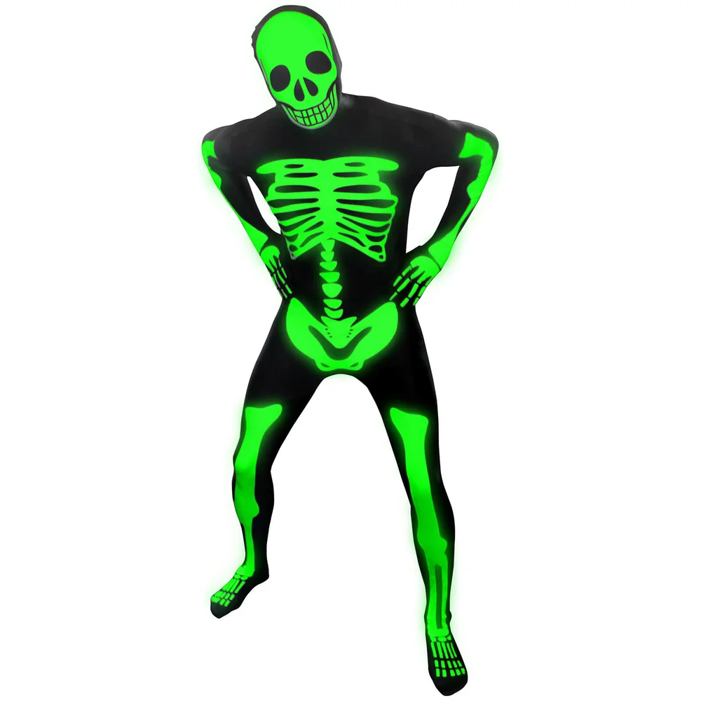 Morphsuit Adults' Glow in the Dark Skeleton - Black - M Image 1