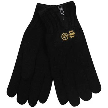 Crosshatch Men's Zipline Knitted Gloves - Black