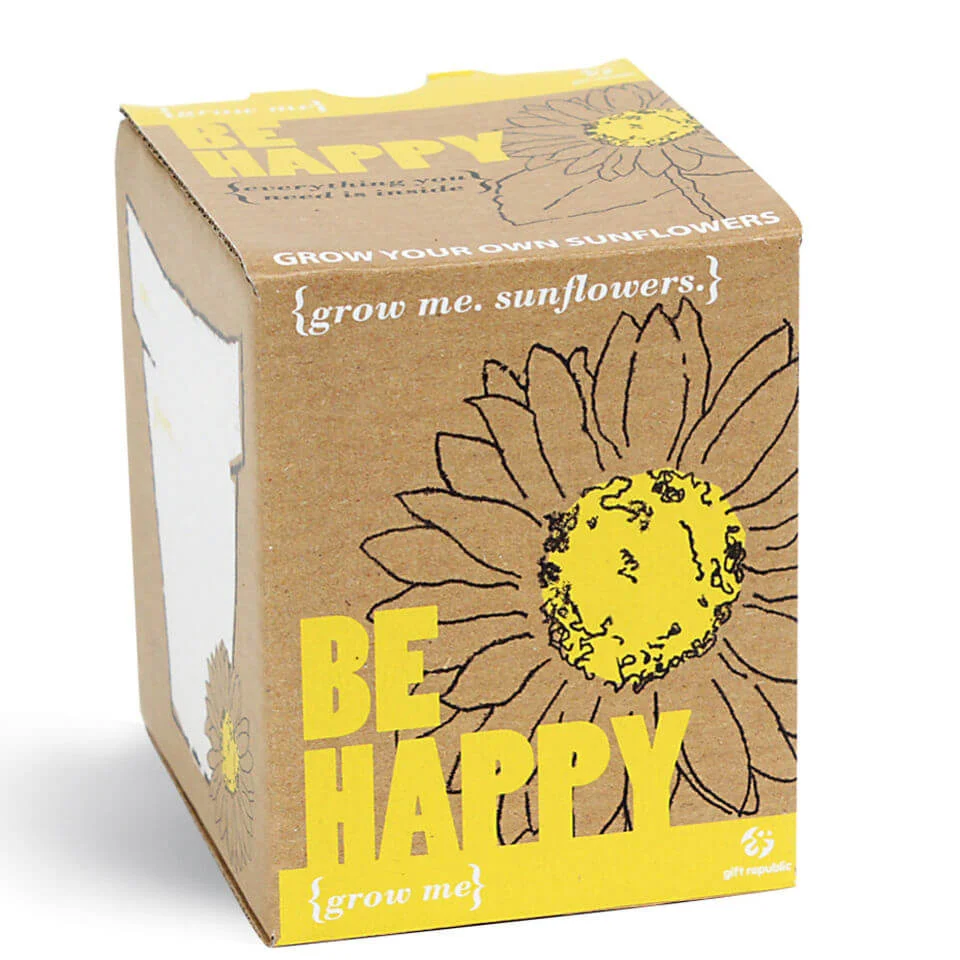 Grow Me Be Happy Sunflower Image 1