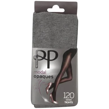 Pretty Polly Women's Modal Opaque Tights - Grey Marl
