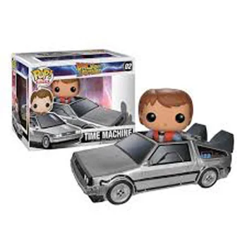 Back to the Future Marty with Delorean Mcfly Pop! Vinyl Figure