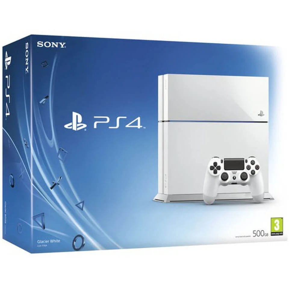 Sony PlayStation 4 500GB Console - White Image 1