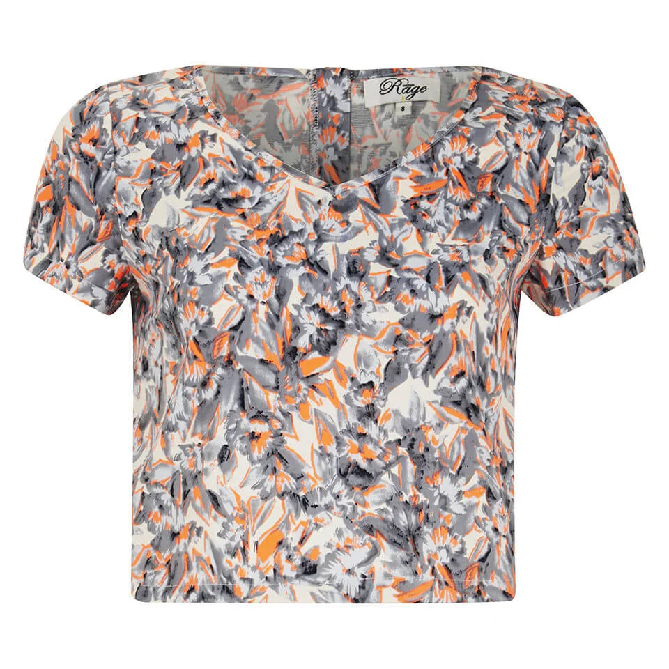 Madam Rage Women's Multi Print Crop Top - Multi - 8 Image 1