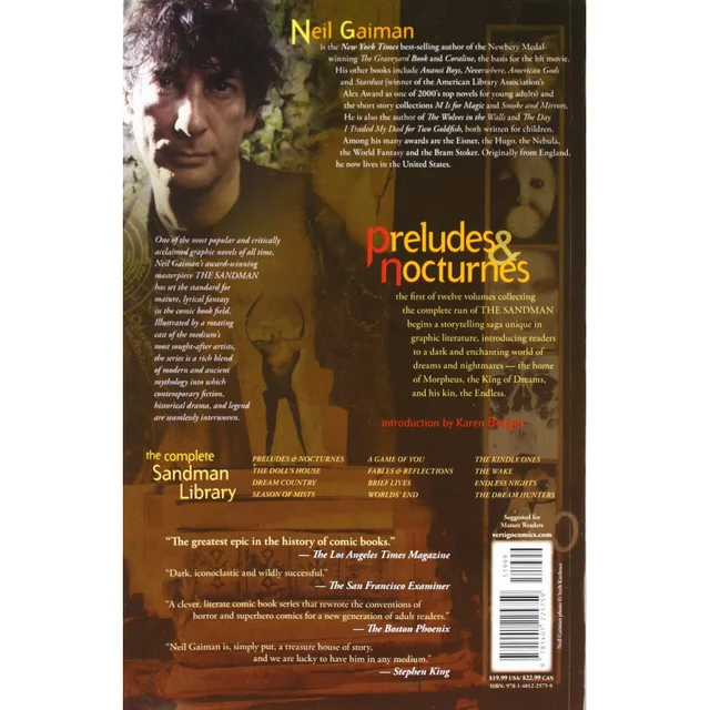Sandman: Preludes and Nocturnes - Volume 1 Paperback Graphic Novel (New Edition)