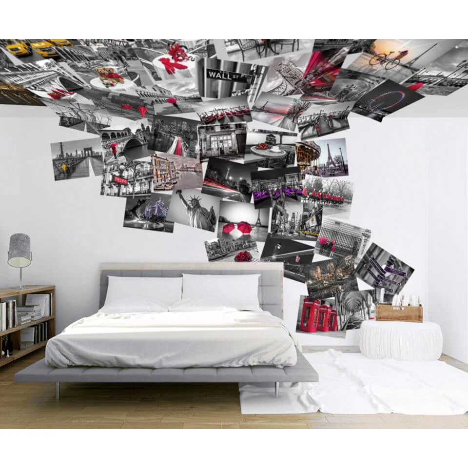 Creative Collage Cityscene 64 Piece Wallpaper Image 1