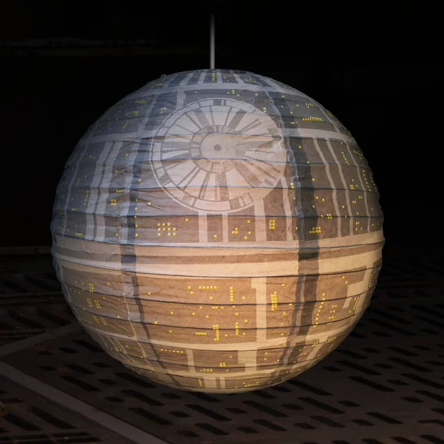 Star Wars Death Star Paper Lightshade