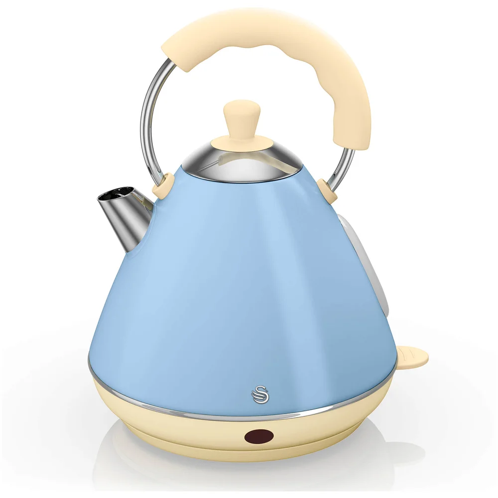 Swan SK261030BLN Pyramid Kettle - Blue - 2L Image 1