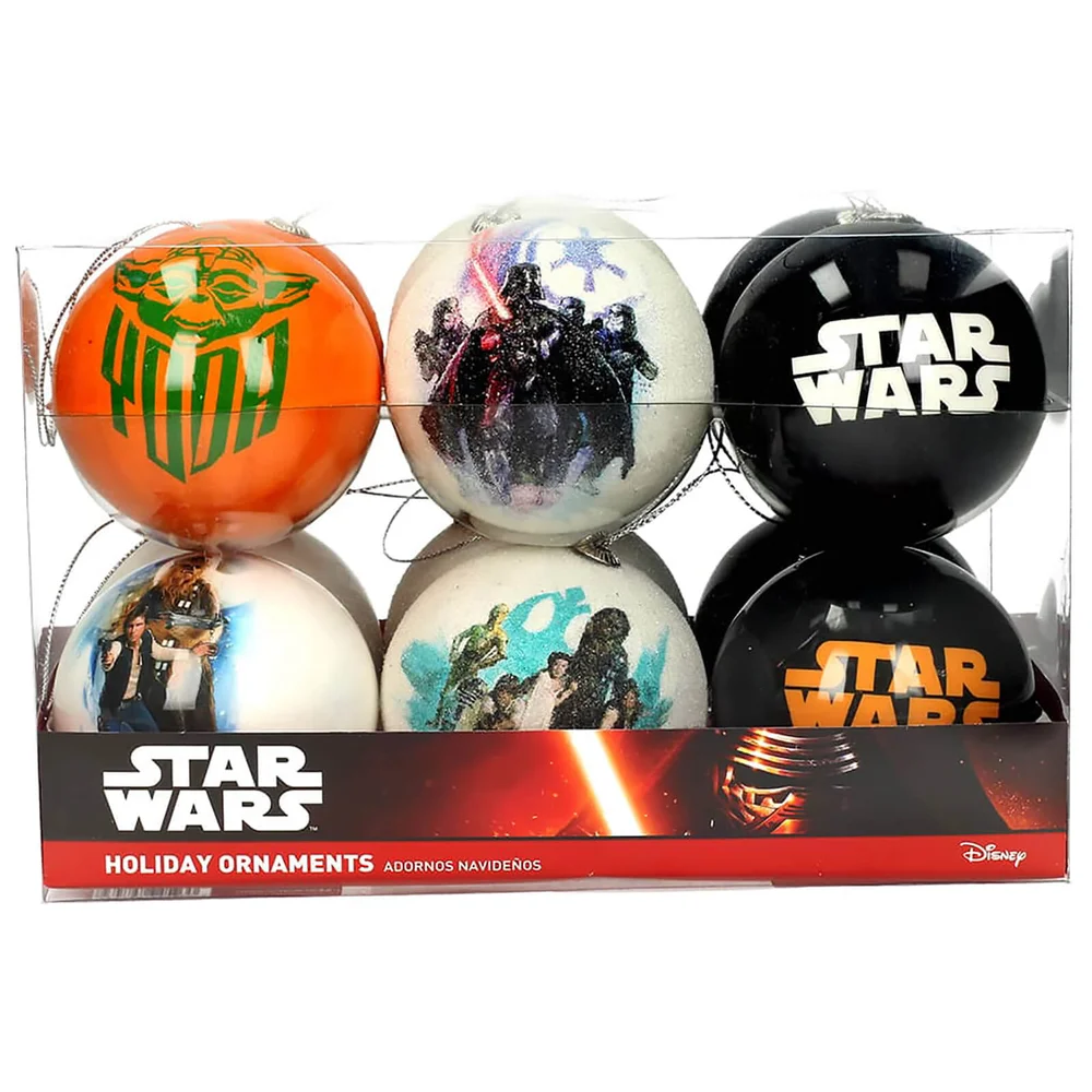 Star Wars Set of 12 Christmas Movie Ornaments Image 1