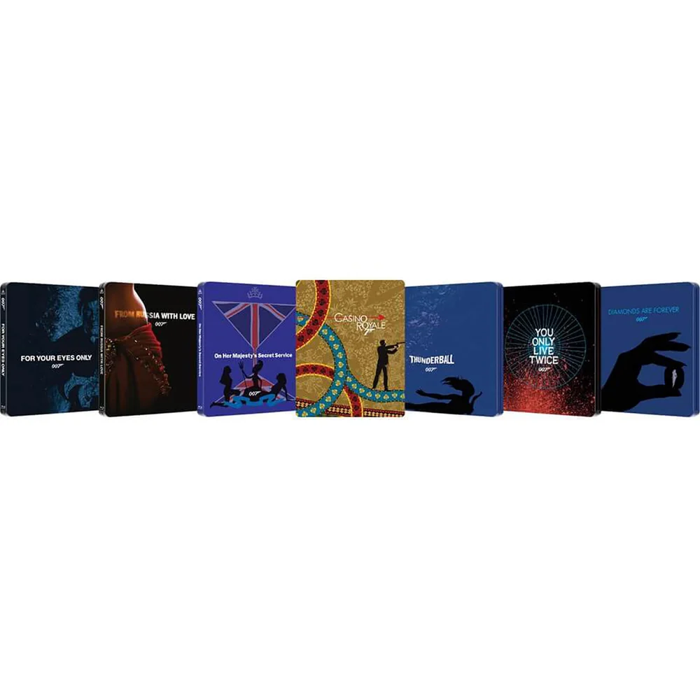 All 7 James Bond Zavvi Exclusive Steelbooks Image 1