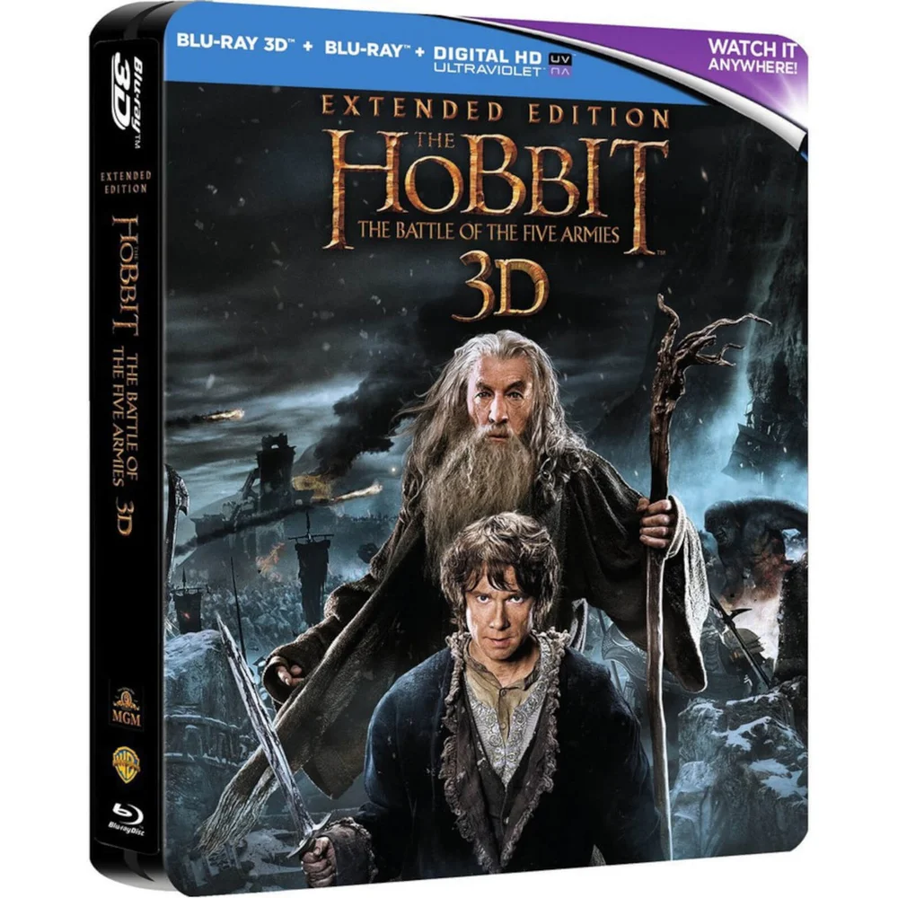 The Hobbit: The Battle of the Five Armies Extended 3D - Limited Edition Steelbook Image 1