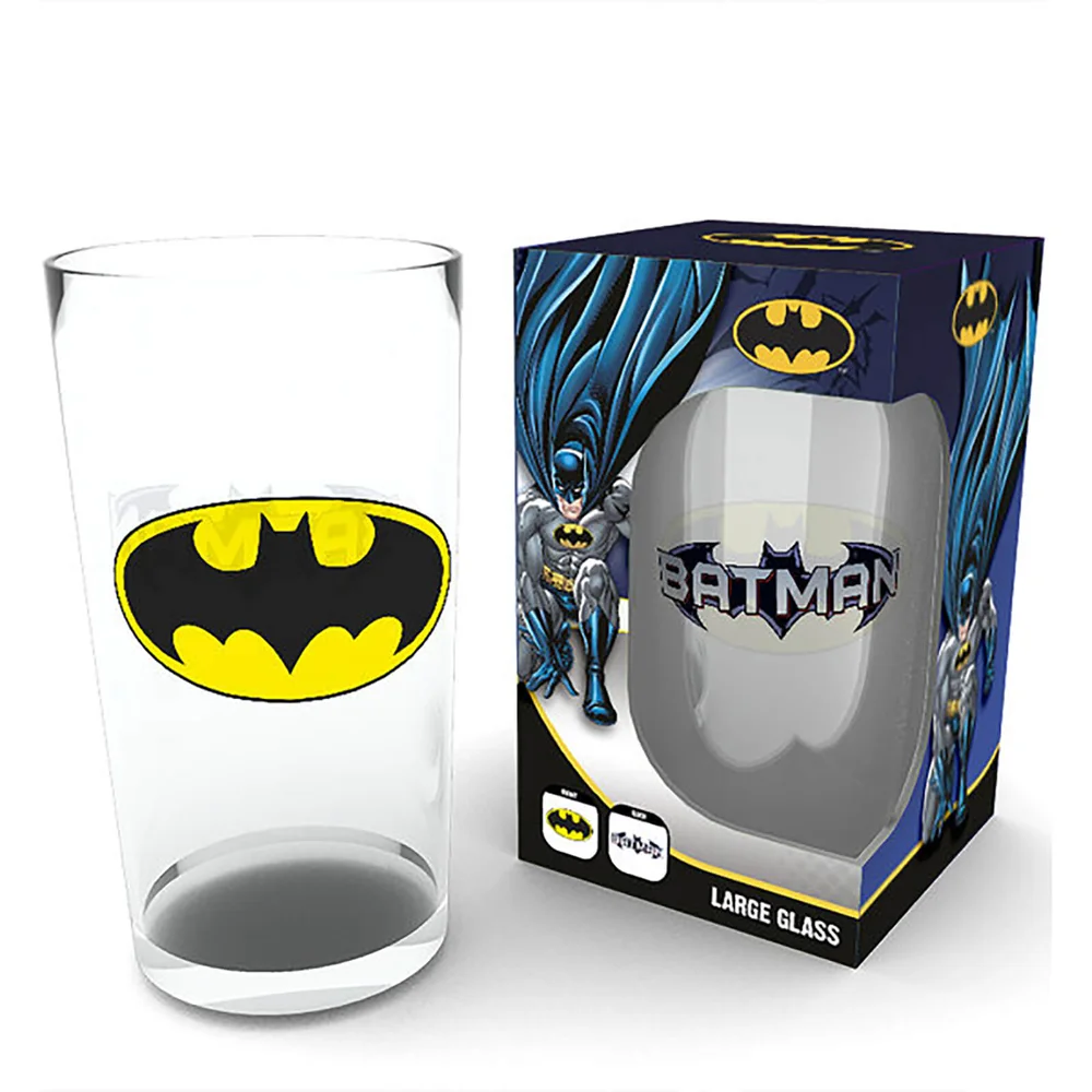 DC Comics Batman Logo - Pint Glass Image 1
