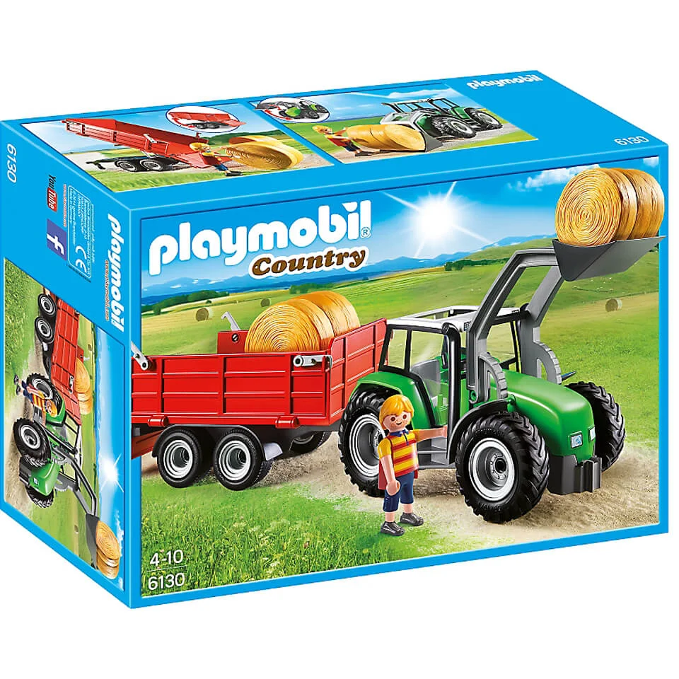 Playmobil Country Large Tractor with Trailer (6130) Image 1