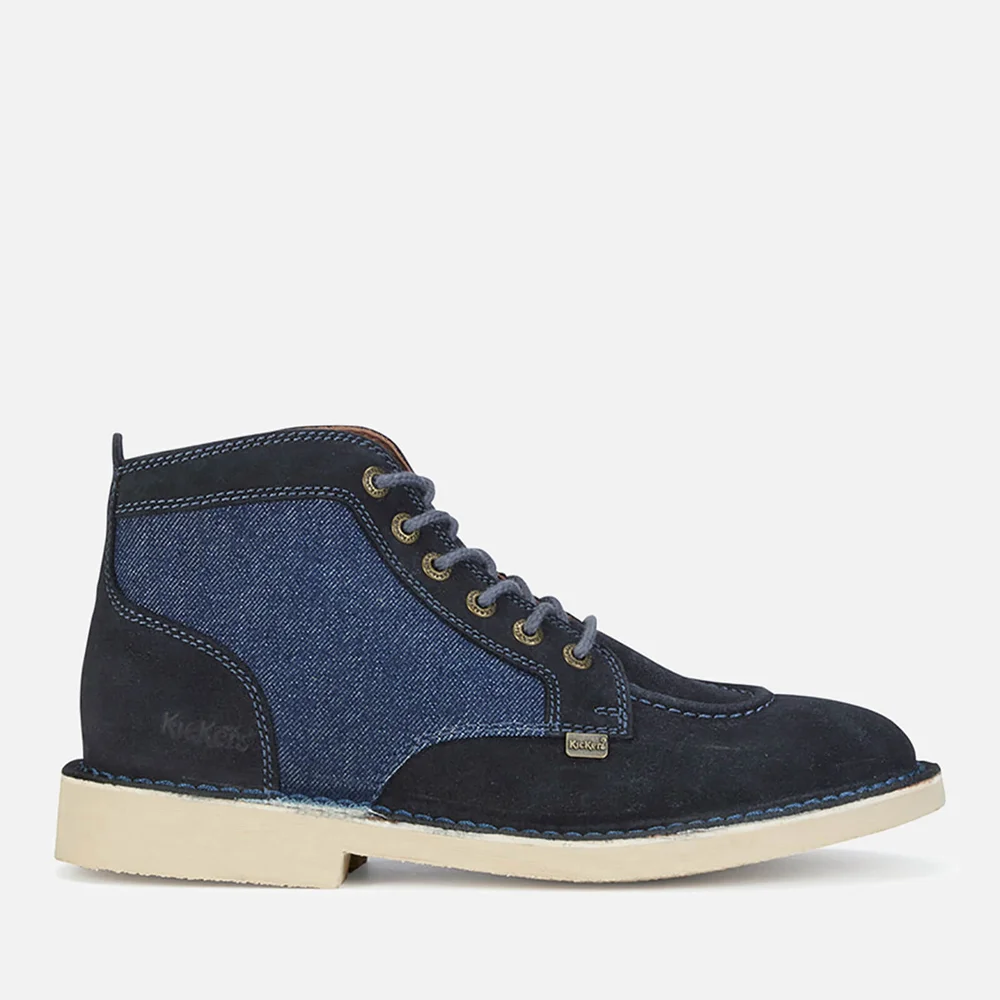 Kickers Men's Legendary Suede Lace Up Boots - Dark Blue - 6.5 Image 1