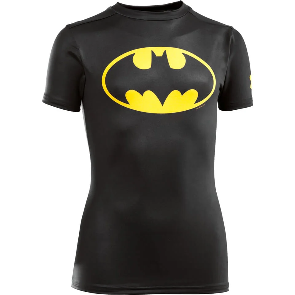 Under Armour Boys' Transform Yourself Batman Baselayer - Black - XS - Black Image 1