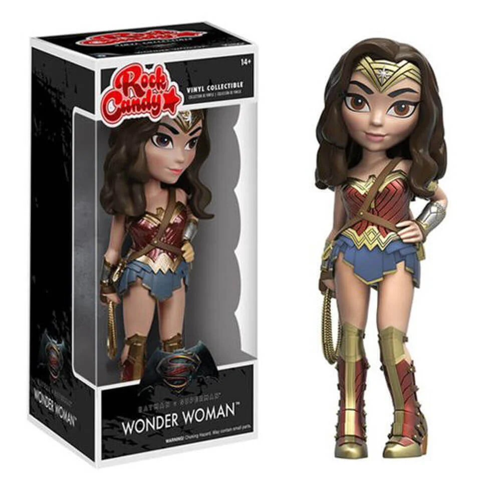 DC Comics Batman v Superman Dawn of Justice Wonder Woman Rock Candy Vinyl Figure Image 1