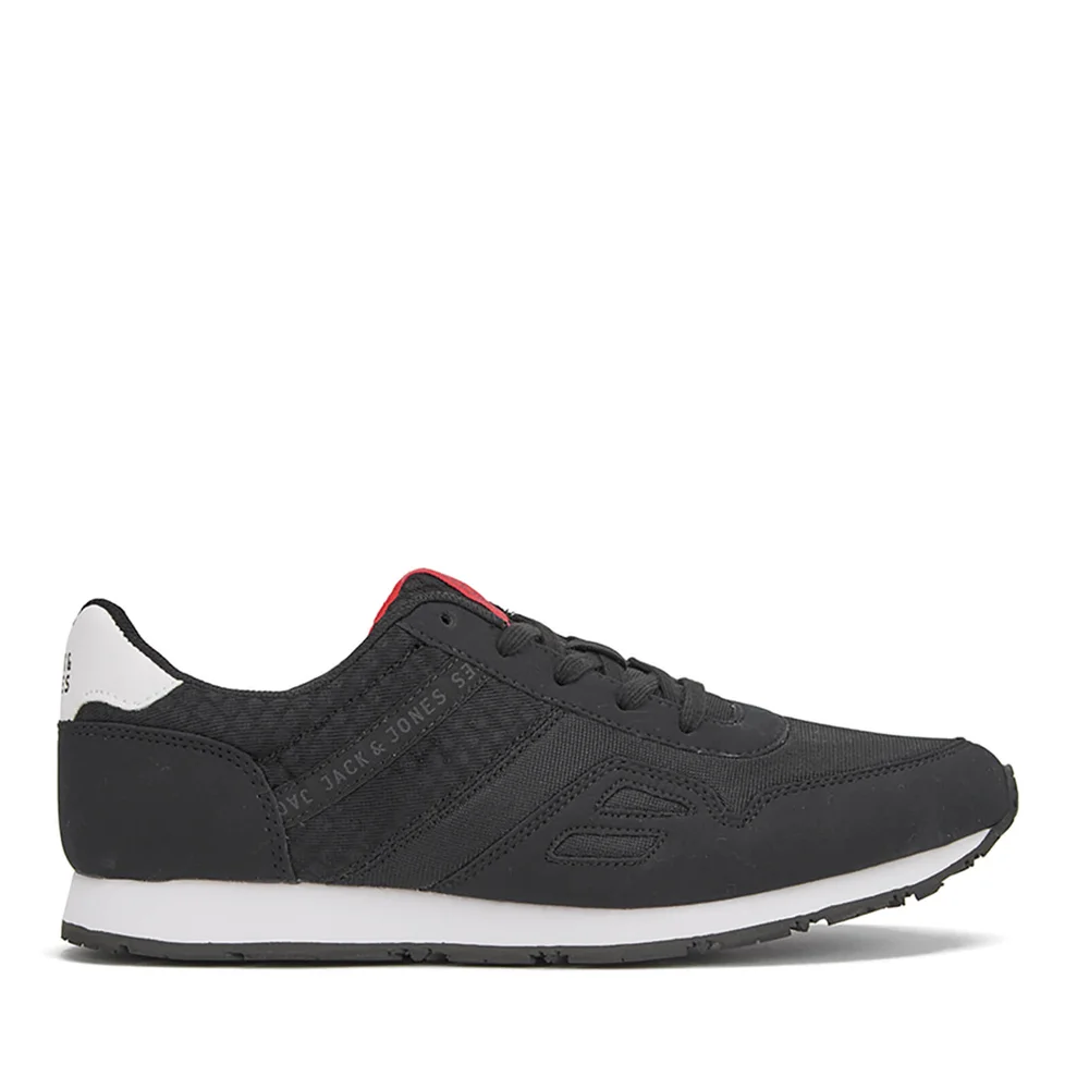 Jack & Jones Men's Fayette Mesh Trainers - Anthracite - UK 6 - Black Image 1