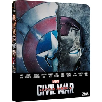 Captain America: Civil War 3D (Includes 2D Version) - Zavvi UK Exclusive Limited Edition Steelbook