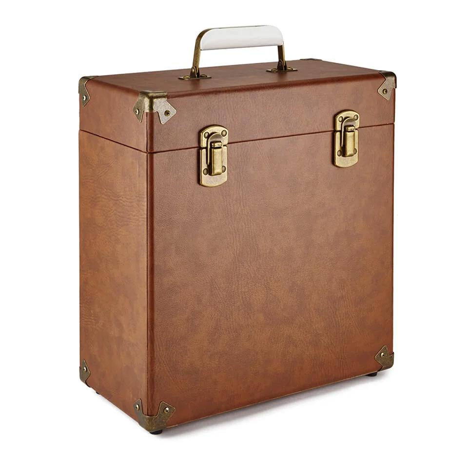 GPO 12 Inch Vinyl Case - Brown Image 1
